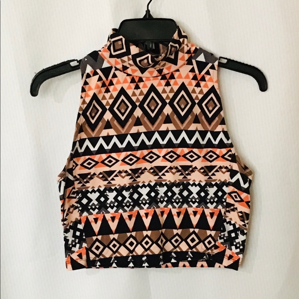 Patterned Crop Top